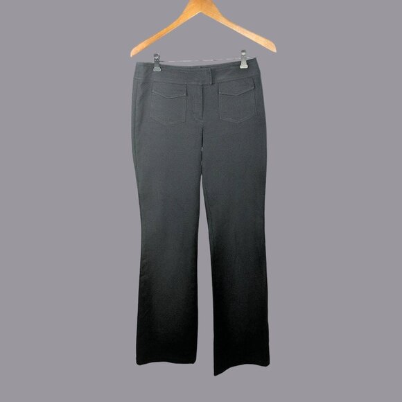 Escada Pants 30 Medium Black Straight Leg Career - Picture 1 of 7